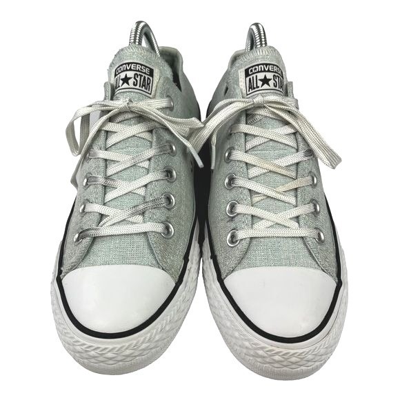 Converse All Star Knit Ox Sage Metallic Streetwear Retro Y2K Sneakers Women 8 - Picture 5 of 10
